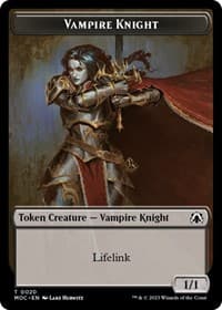 Vampire Knight // Soldier Double-Sided Token - Commander: March of the Machine - Magic: The Gathering card