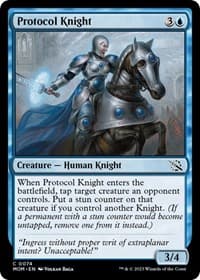 Protocol Knight - March of the Machine - Magic: The Gathering card