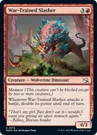 War-Trained Slasher - March of the Machine - Magic: The Gathering card