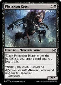 Phyrexian Rager - Commander: March of the Machine - Magic: The Gathering card