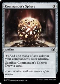 Commander's Sphere - Commander: March of the Machine - Magic: The Gathering card