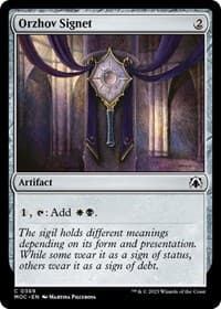 Orzhov Signet - Commander: March of the Machine - Magic: The Gathering card