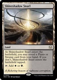 Shineshadow Snarl - Commander: March of the Machine - Magic: The Gathering card