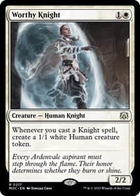 Worthy Knight - Commander: March of the Machine - Magic: The Gathering card