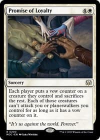 Promise of Loyalty - Commander: March of the Machine - Magic: The Gathering card