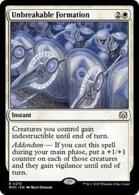 Unbreakable Formation - Commander: March of the Machine - Magic: The Gathering card