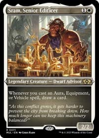 Sram, Senior Edificer (Foil Etched) - March of the Machine: Multiverse Legends - Magic: The Gathering card