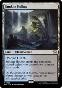 Sunken Hollow - Commander: March of the Machine - Magic: The Gathering card