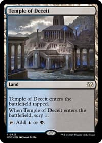 Temple of Deceit - Commander: March of the Machine - Magic: The Gathering card