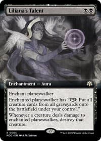 Liliana's Talent (Extended Art) - Commander: March of the Machine - Magic: The Gathering card