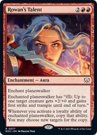 Rowan's Talent - Commander: March of the Machine - Magic: The Gathering card