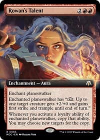 Rowan's Talent (Extended Art) - Commander: March of the Machine - Magic: The Gathering card