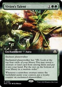 Vivien's Talent (Extended Art) - Commander: March of the Machine - Magic: The Gathering card