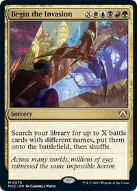 Begin the Invasion - Commander: March of the Machine - Magic: The Gathering card