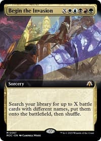 Begin the Invasion (Extended Art) - Commander: March of the Machine - Magic: The Gathering card