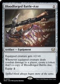 Bloodforged Battle-Axe - Commander: March of the Machine - Magic: The Gathering card
