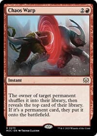Chaos Warp - Commander: March of the Machine - Magic: The Gathering card