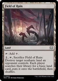 Field of Ruin - Commander: March of the Machine - Magic: The Gathering card