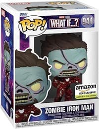 Marvel: What if? Zombie Iron Man (Glow in the Dark) (Amazon Exclusive) - Pop! Vinyl - Funko card