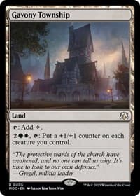 Gavony Township - Commander: March of the Machine - Magic: The Gathering card