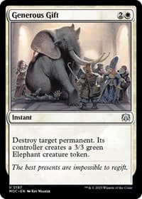 Generous Gift - Commander: March of the Machine - Magic: The Gathering card