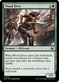 Wood Elves - Commander: March of the Machine - Magic: The Gathering card