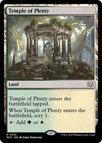 Temple of Plenty - Commander: March of the Machine - Magic: The Gathering card