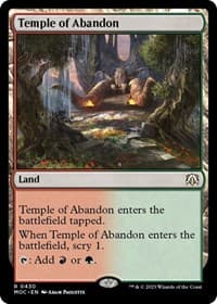 Temple of Abandon - Commander: March of the Machine - Magic: The Gathering card