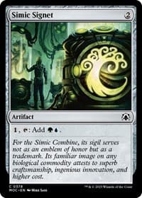 Simic Signet - Commander: March of the Machine - Magic: The Gathering card