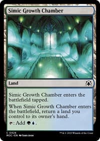 Simic Growth Chamber - Commander: March of the Machine - Magic: The Gathering card