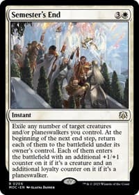 Semester's End - Commander: March of the Machine - Magic: The Gathering card