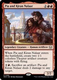 Pia and Kiran Nalaar - Commander: March of the Machine - Magic: The Gathering card