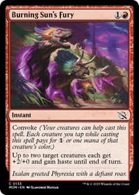 Burning Sun's Fury - March of the Machine - Magic: The Gathering card
