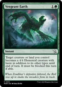 Vengeant Earth - March of the Machine - Magic: The Gathering card