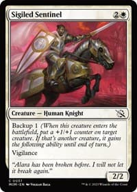 Sigiled Sentinel - March of the Machine - Magic: The Gathering card
