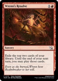 Wrenn's Resolve - March of the Machine - Magic: The Gathering card