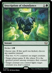 Inscription of Abundance - Commander: March of the Machine - Magic: The Gathering card