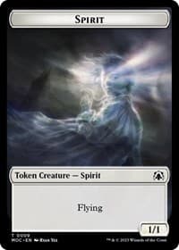 Spirit (0009) // Spirit (0013) Double-Sided Token - Commander: March of the Machine - Magic: The Gathering card