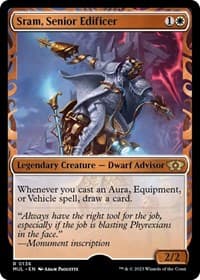 Sram, Senior Edificer (Halo Foil) - March of the Machine: Multiverse Legends - Magic: The Gathering card