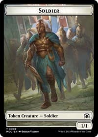 Soldier // Insect Double-Sided Token - Commander: March of the Machine - Magic: The Gathering card