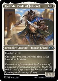 Kwende, Pride of Femeref (Foil Etched) - March of the Machine: Multiverse Legends - Magic: The Gathering card