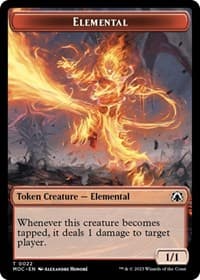 Elemental // Elemental Double-Sided Token - Commander: March of the Machine - Magic: The Gathering card