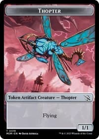 Thopter // Beast Double-sided Token - March of the Machine - Magic: The Gathering card