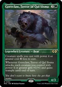 Goreclaw, Terror of Qal Sisma (Foil Etched) - March of the Machine: Multiverse Legends - Magic: The Gathering card
