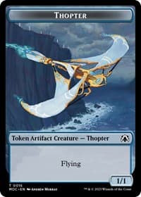 Thopter // Gold Double-Sided Token - Commander: March of the Machine - Magic: The Gathering card