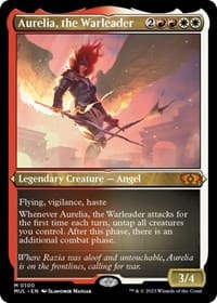 Aurelia, the Warleader (Foil Etched) - March of the Machine: Multiverse Legends - Magic: The Gathering card