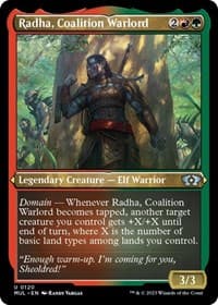 Radha, Coalition Warlord (Foil Etched) - March of the Machine: Multiverse Legends - Magic: The Gathering card