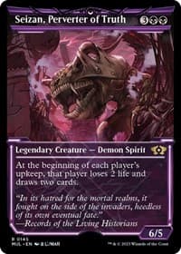 Seizan, Perverter of Truth (Halo Foil) - March of the Machine: Multiverse Legends - Magic: The Gathering card
