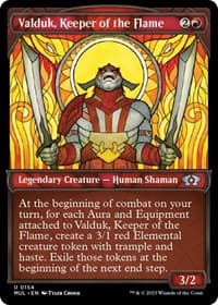 Valduk, Keeper of the Flame (Halo Foil) - March of the Machine: Multiverse Legends - Magic: The Gathering card