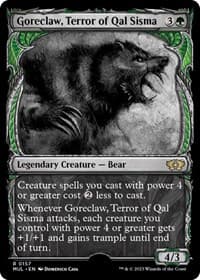 Goreclaw, Terror of Qal Sisma (Halo Foil) - March of the Machine: Multiverse Legends - Magic: The Gathering card
